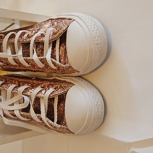 Converse Glitter Chuck Taylor All Star Junior. Dust Pink Glitter Size 2. - Picture 16 of 16